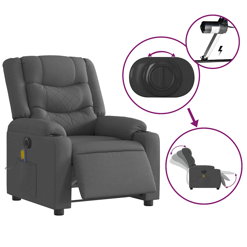 8721012220683_g_en_hd_4 vidaXL Electric Massage Recliner Chair Dark Grey Fabric - Image 6