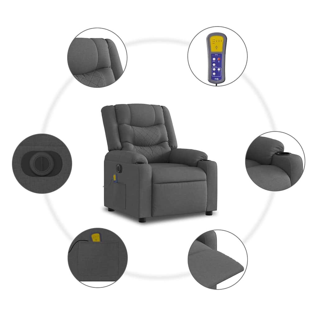 8721012220683_g_en_hd_6 vidaXL Electric Massage Recliner Chair Dark Grey Fabric - Image 8