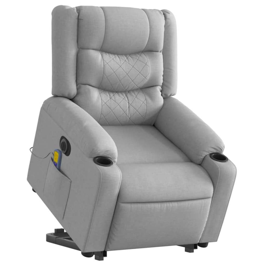8721012220737_g_en_hd_1 vidaXL Electric Stand up Massage Recliner Chair Light Grey Fabric - Image 3