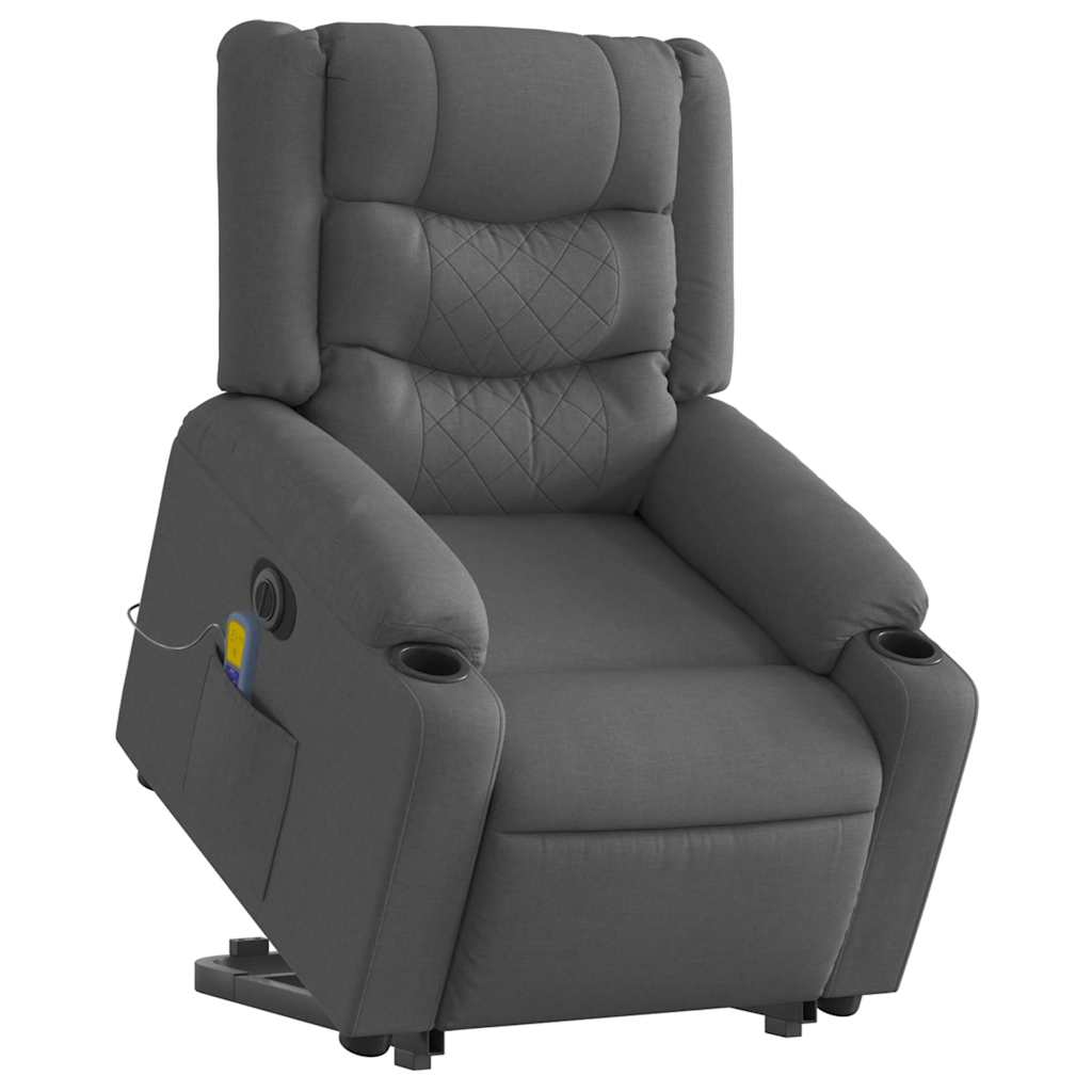 8721012220744_g_en_hd_1 vidaXL Electric Stand up Massage Recliner Chair Dark Grey Fabric - Image 3