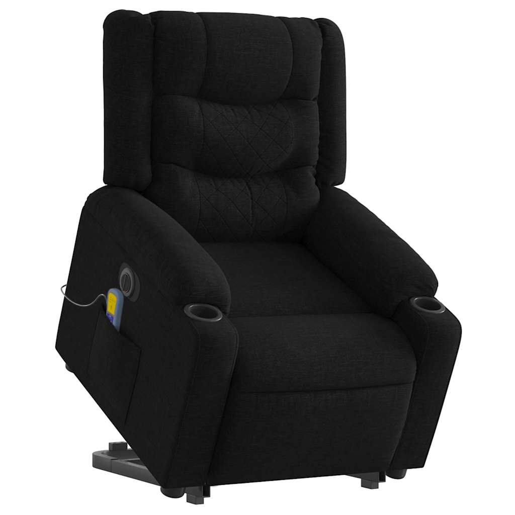 8721012220751_g_en_hd_1 vidaXL Electric Stand up Massage Recliner Chair Black Fabric - Image 3