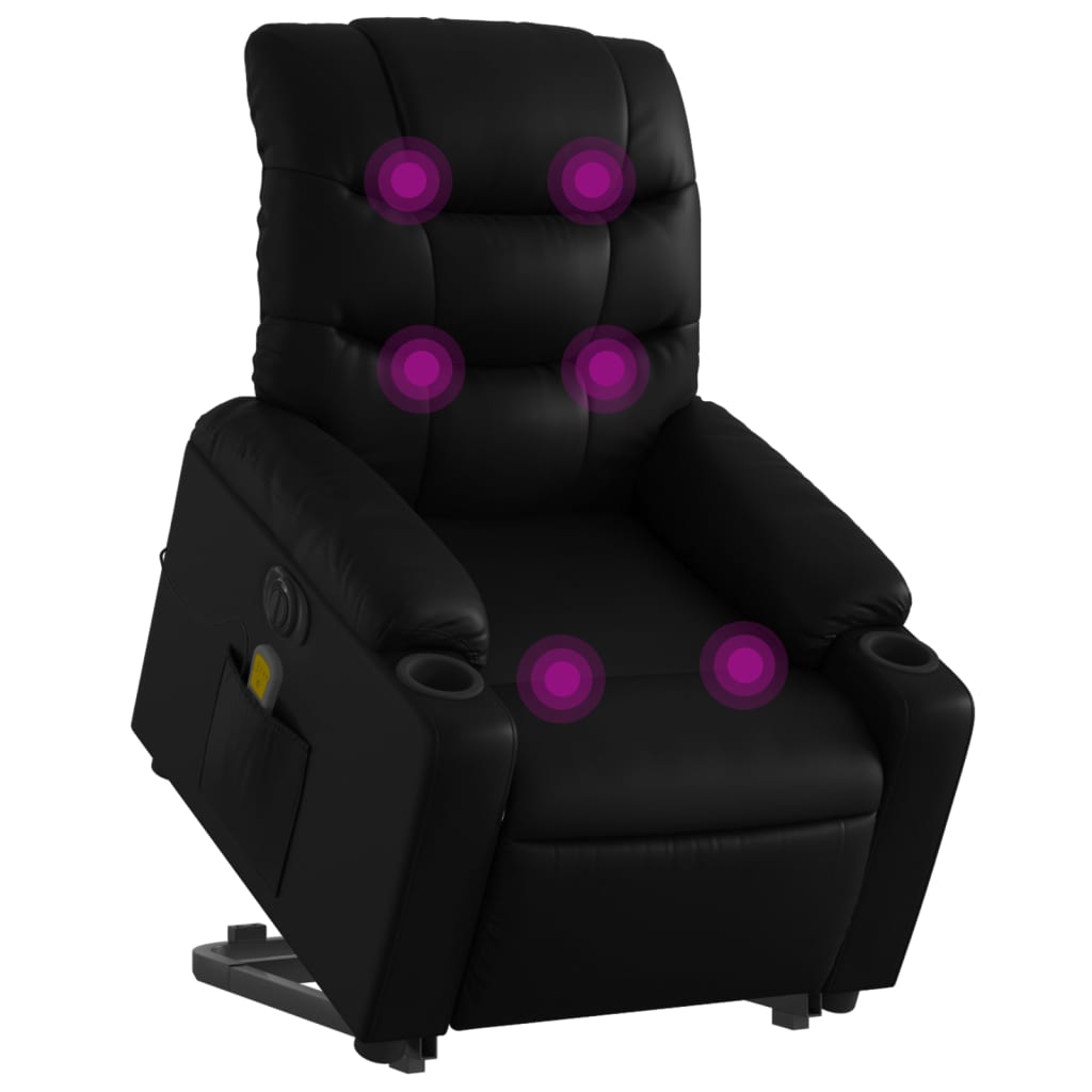 8721012220799_g_en_hd_1 vidaXL Electric Stand up Massage Recliner Chair Black Faux Leather - Image 3