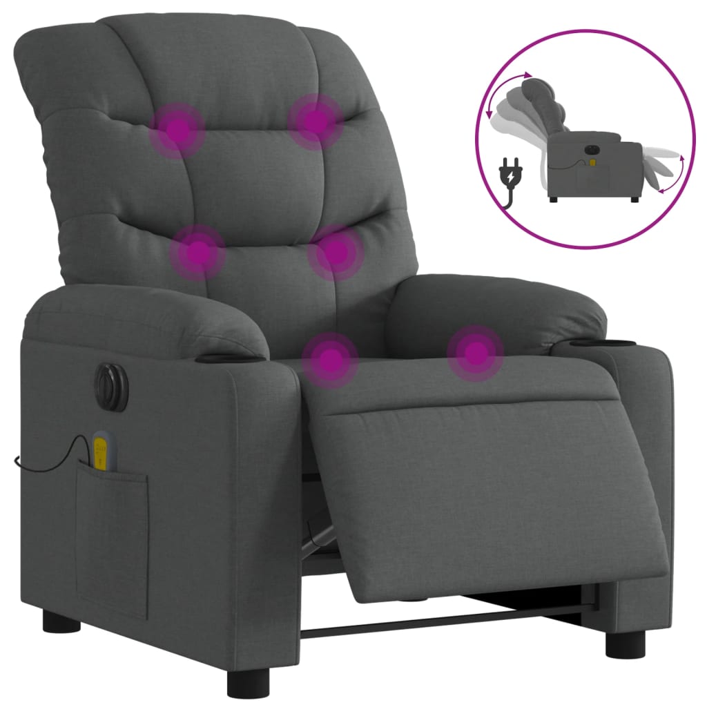 8721012220843_a_en_hd_1 vidaXL Electric Massage Recliner Chair Dark Grey Fabric - Image 2