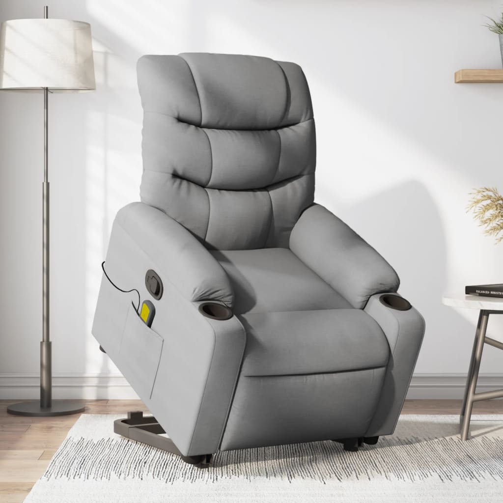 8721012220867_m_en_hd_1 vidaXL Stand up Massage Recliner Chair Light Grey Fabric - Image 1
