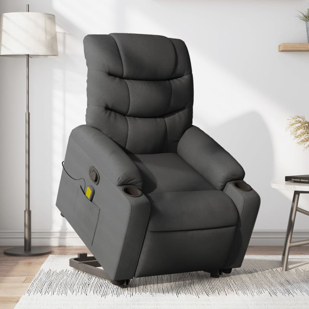 8721012220874_m_en_hd_1 vidaXL Stand up Massage Recliner Chair Dark Grey Fabric - Image 1