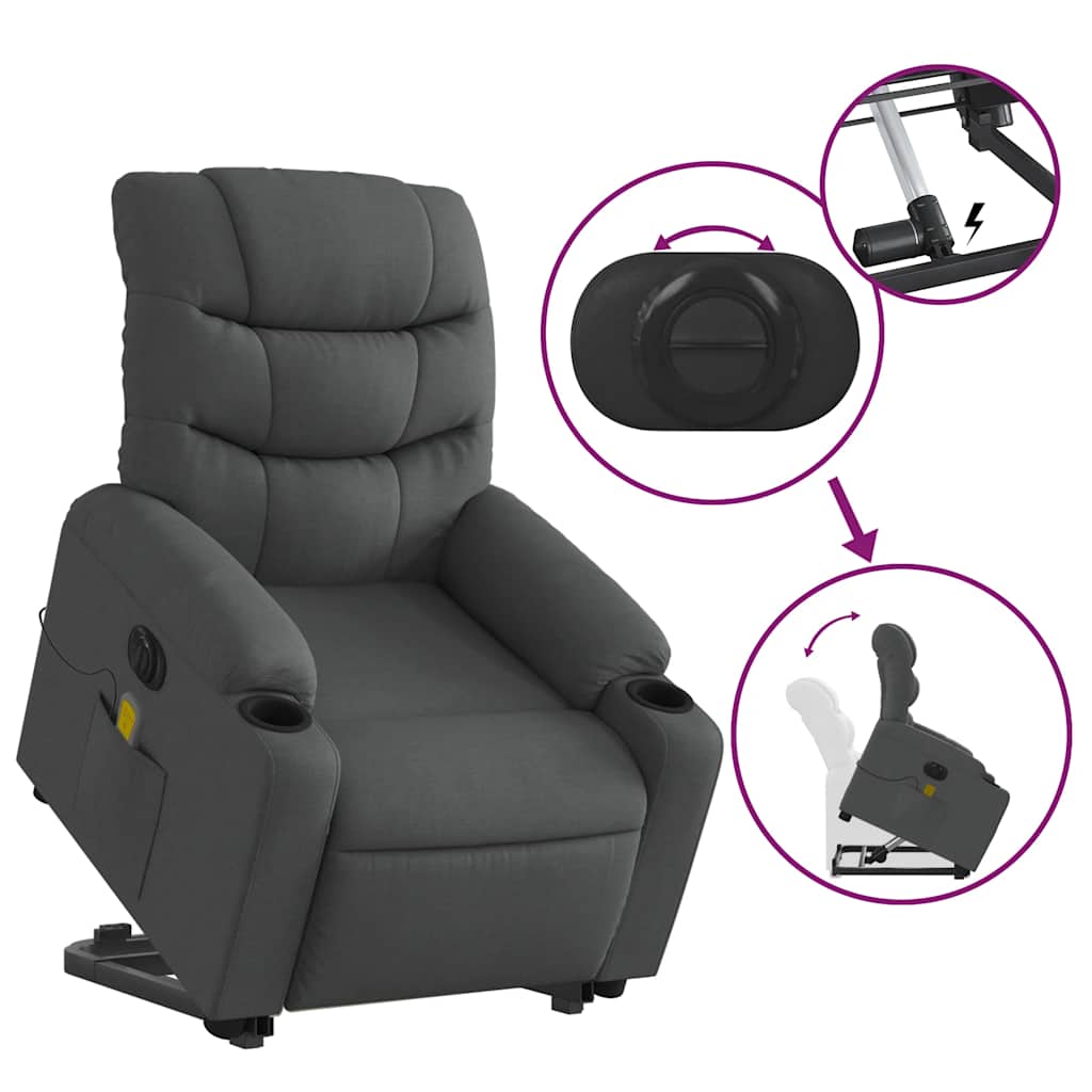 8721012220904_g_en_hd_9 vidaXL Electric Stand up Massage Recliner Chair Dark Grey Fabric - Image 11