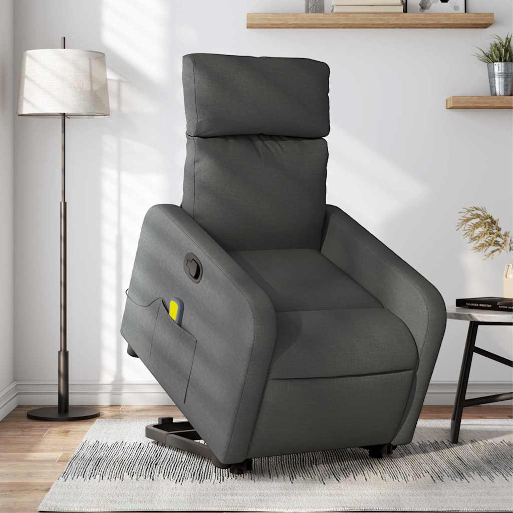 8721012220997_m_en_hd_1 vidaXL Stand up Massage Recliner Chair Dark Grey Fabric - Image 1