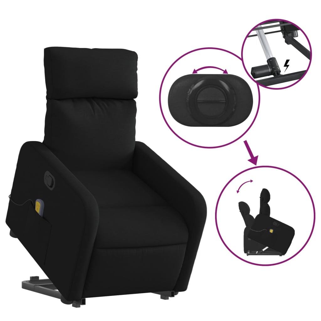 8721012221031_g_en_hd_3 vidaXL Electric Stand up Massage Recliner Chair Black Fabric - Image 5