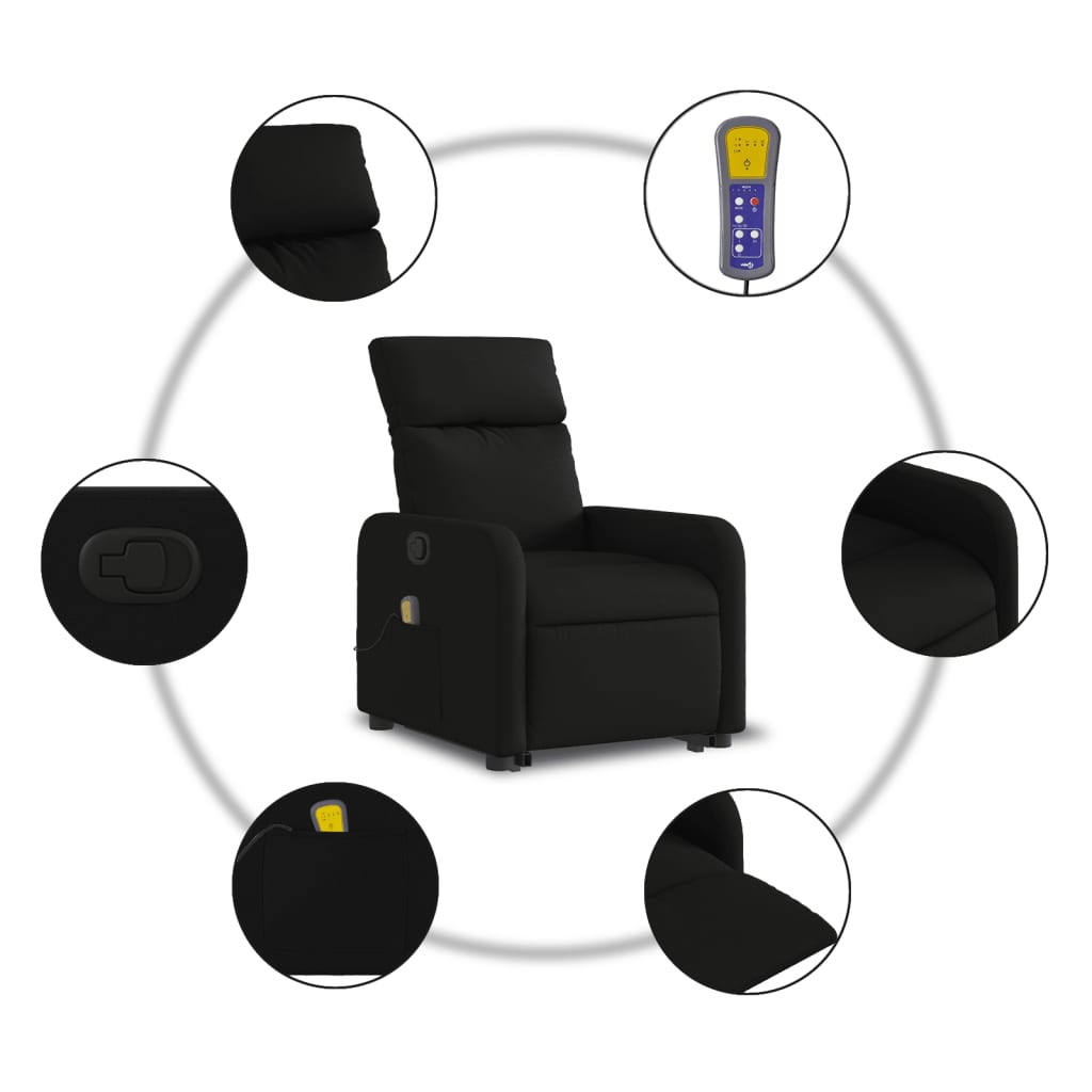 8721012221031_g_en_hd_5 vidaXL Electric Stand up Massage Recliner Chair Black Fabric - Image 7