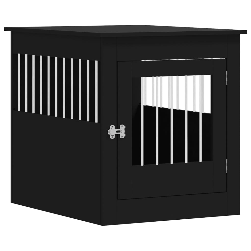8721012222069_a_en_hd_1 vidaXL Dog Crate Furniture Black 64.5x80x71 cm Engineered Wood - Image 2