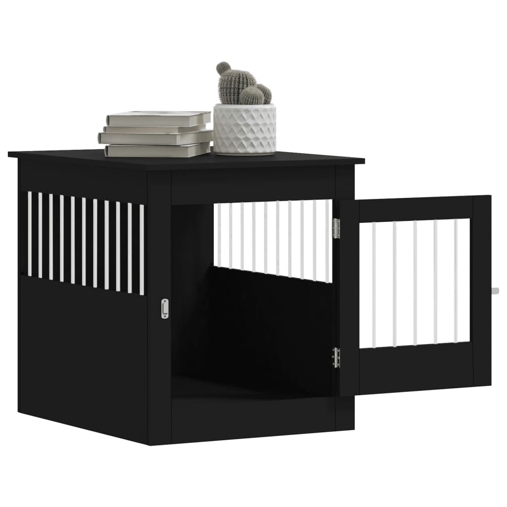 8721012222069_g_en_hd_3 vidaXL Dog Crate Furniture Black 64.5x80x71 cm Engineered Wood - Image 5