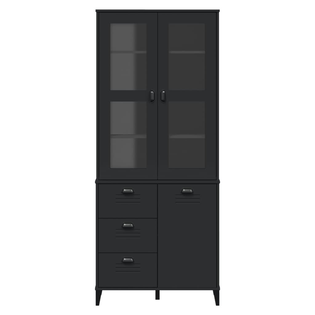8721012224292_g_en_hd_2 vidaXL Highboard VIKEN Black 80x40x190 cm Solid Wood Pine - Image 5