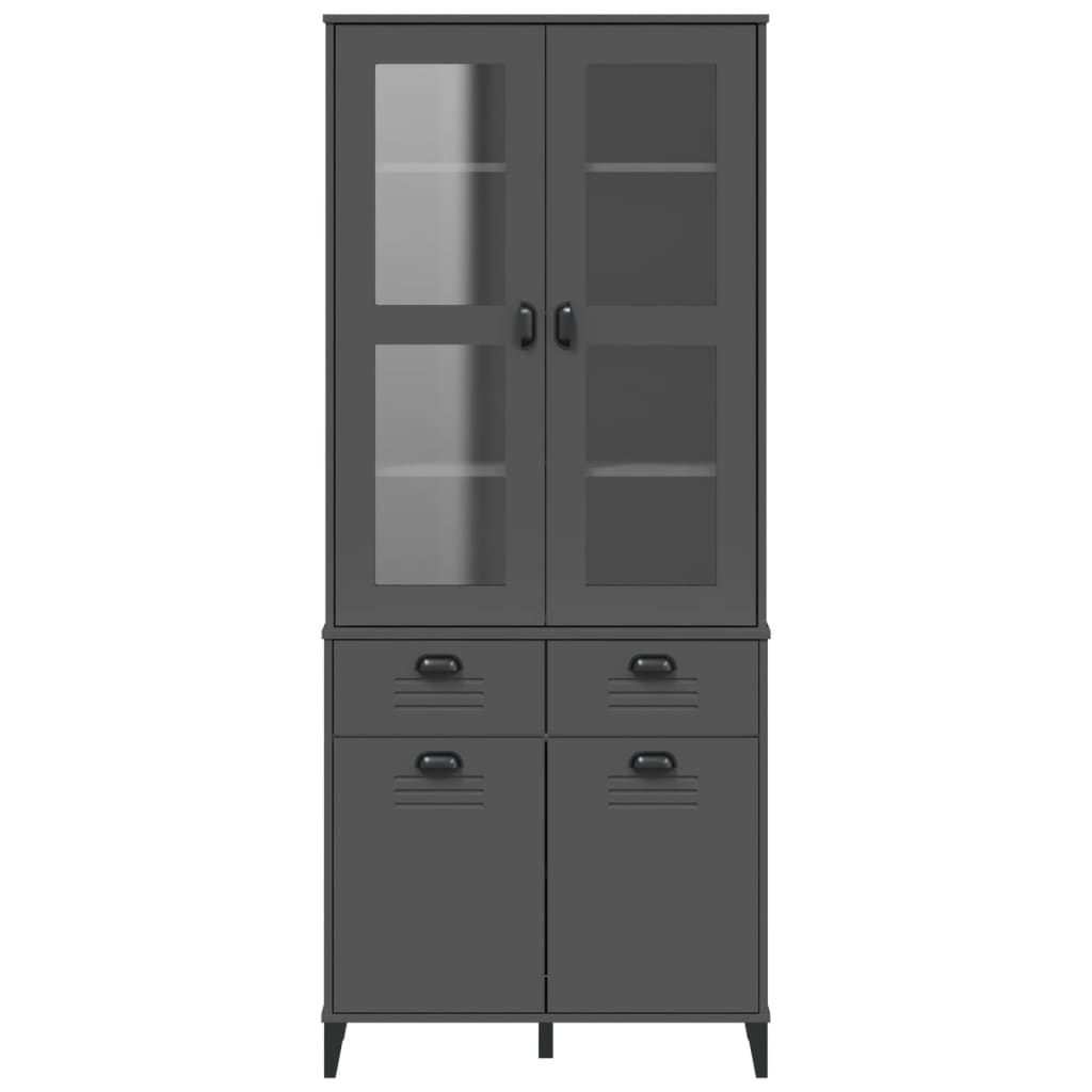 8721012224339_g_en_hd_2 vidaXL Highboard VIKEN Anthracite Grey 80x40x190 cm Solid Wood Pine - Image 5