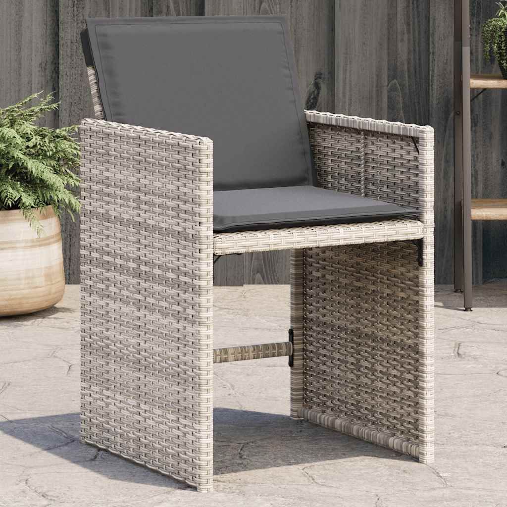 8721012235625_m_en_hd_1 vidaXL Garden Chairs with Cushions 4 pcs Light Grey Poly Rattan - Image 1