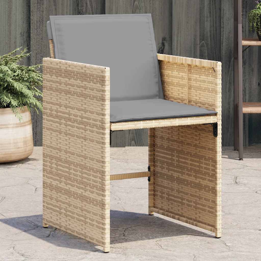 8721012235632_m_en_hd_1 vidaXL Garden Chairs with Cushions 4 pcs Mix Beige Poly Rattan - Image 1