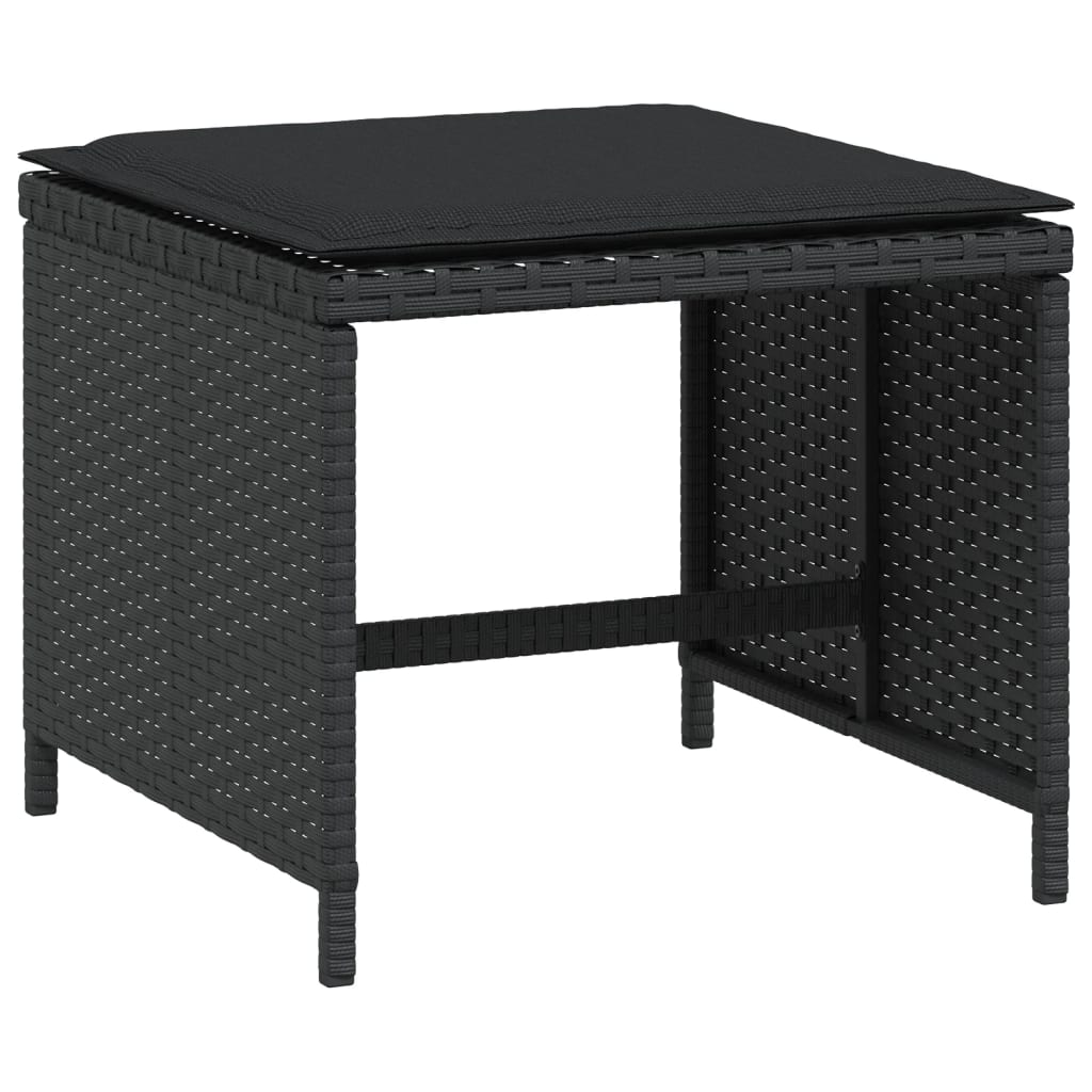 8721012236165_g_en_hd_2 vidaXL Garden Stools with Cushions 4 pcs Black 41x41x36 cm Poly Rattan - Image 4
