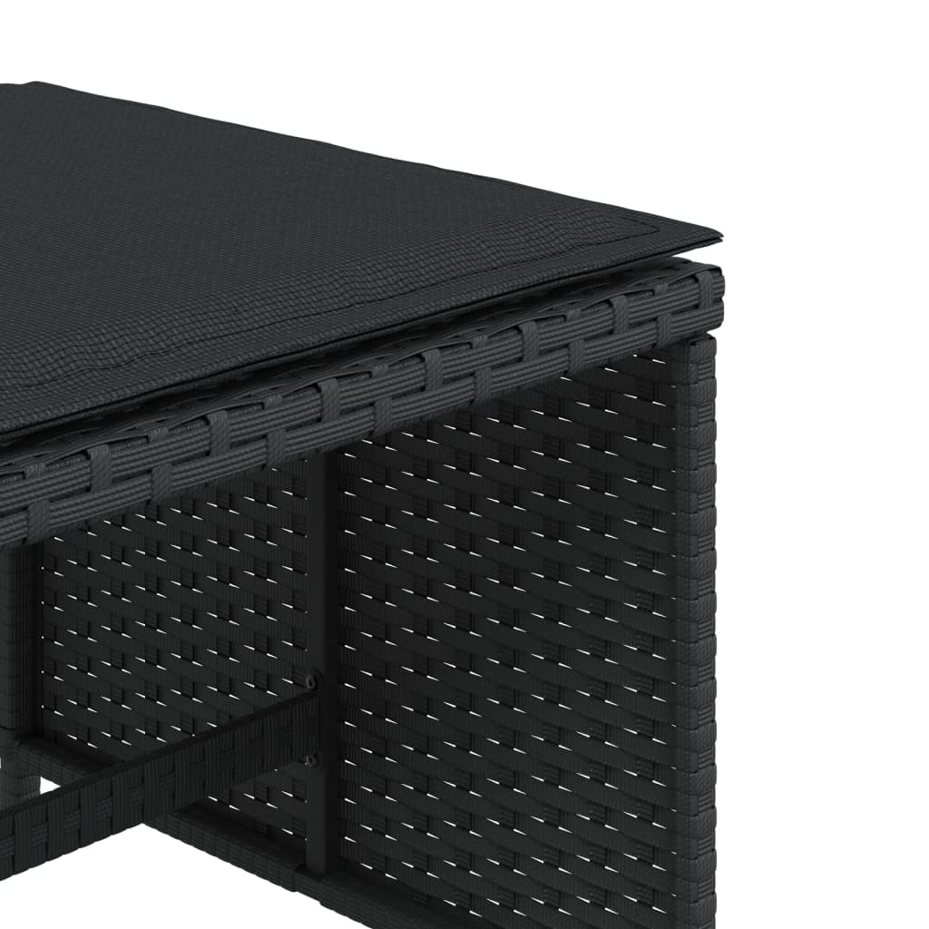 8721012236165_g_en_hd_7 vidaXL Garden Stools with Cushions 4 pcs Black 41x41x36 cm Poly Rattan - Image 9