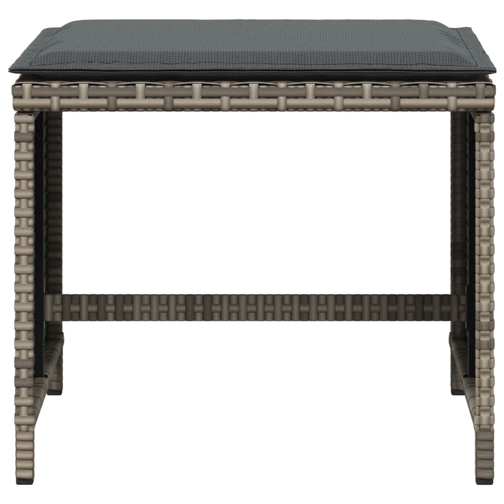 8721012236172_g_en_hd_3 vidaXL Garden Stools with Cushions 4 pcs Grey 41x41x36 cm Poly Rattan - Image 5