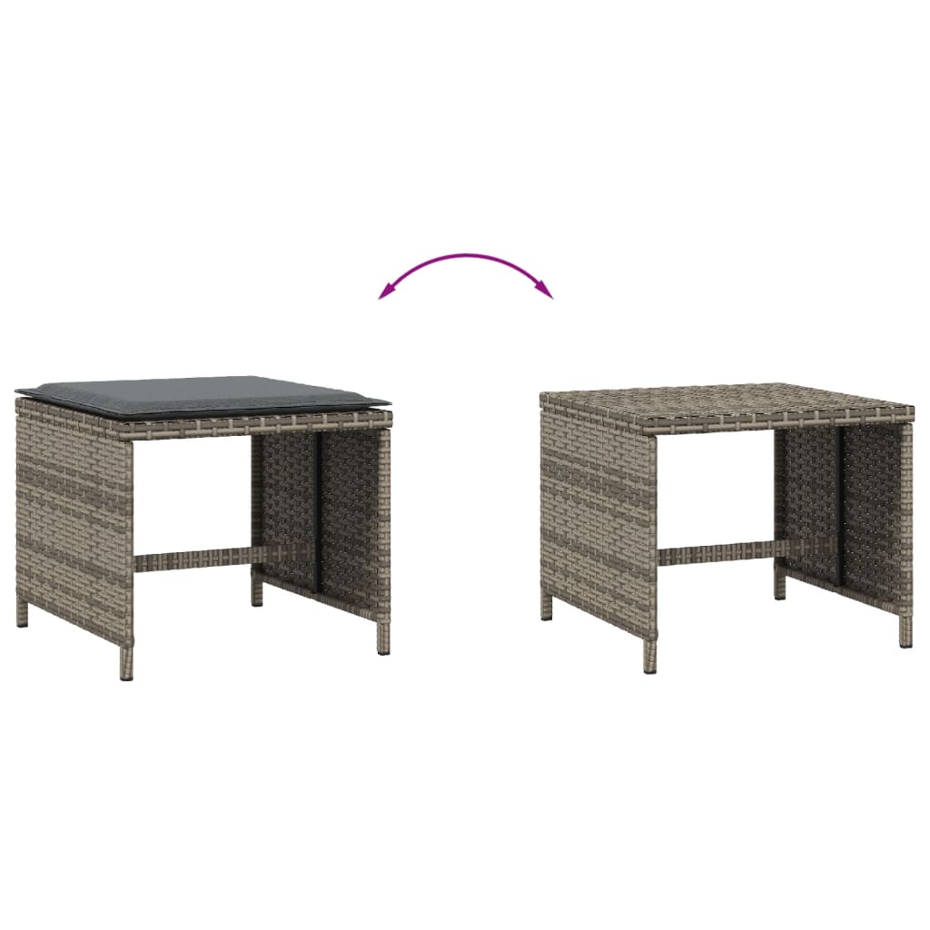 8721012236172_g_en_hd_5 vidaXL Garden Stools with Cushions 4 pcs Grey 41x41x36 cm Poly Rattan - Image 7
