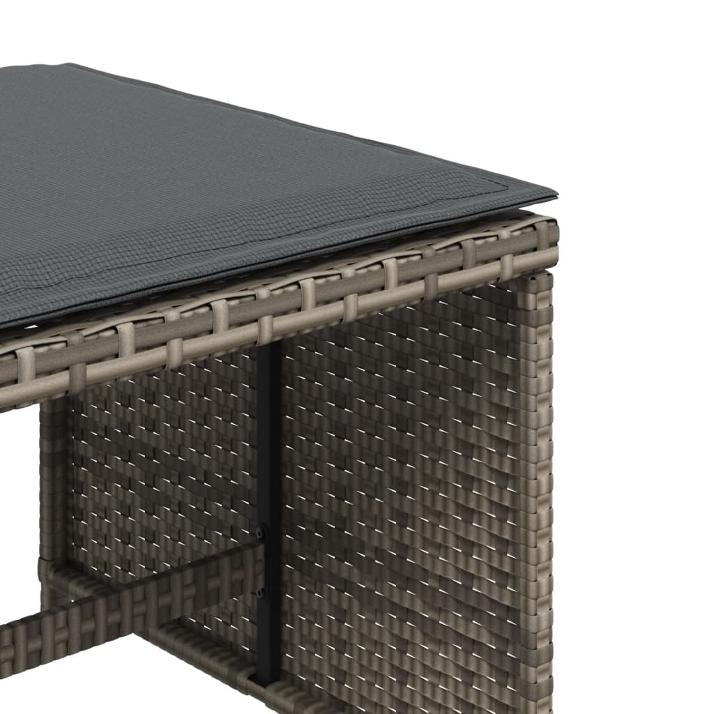 8721012236172_g_en_hd_7 vidaXL Garden Stools with Cushions 4 pcs Grey 41x41x36 cm Poly Rattan - Image 9