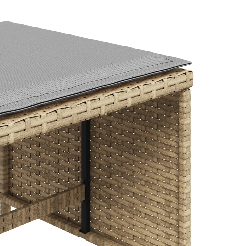 8721012236219_g_en_hd_7 vidaXL Garden Stools with Cushions 4 pcs Mix Beige 41x41x36 cm Poly Rattan - Image 9