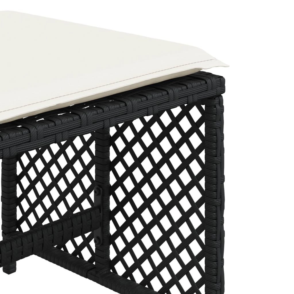 8721012236226_g_en_hd_7 vidaXL Garden Stools with Cushions 4 pcs Black 41x41x36 cm Poly Rattan - Image 9
