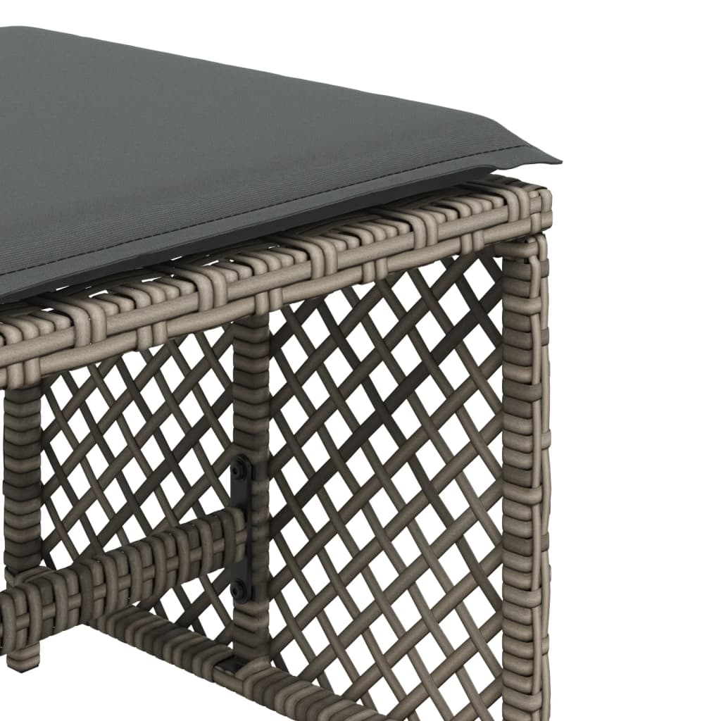 8721012236240_g_en_hd_7 vidaXL Garden Stools with Cushions 4 pcs Grey 41x41x36 cm Poly Rattan - Image 9