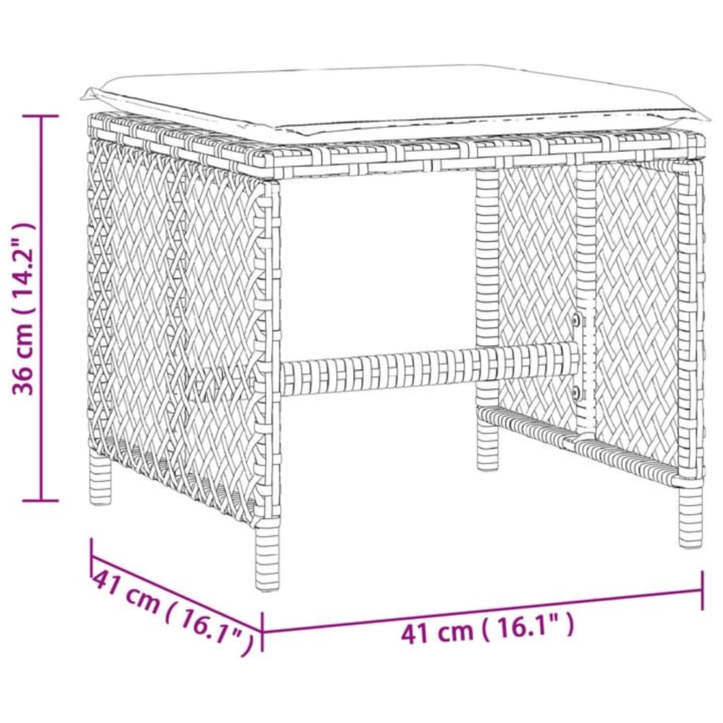 8721012236264_g_en_hd_9 vidaXL Garden Stools with Cushions 4 pcs Beige 41x41x36 cm Poly Rattan - Image 11