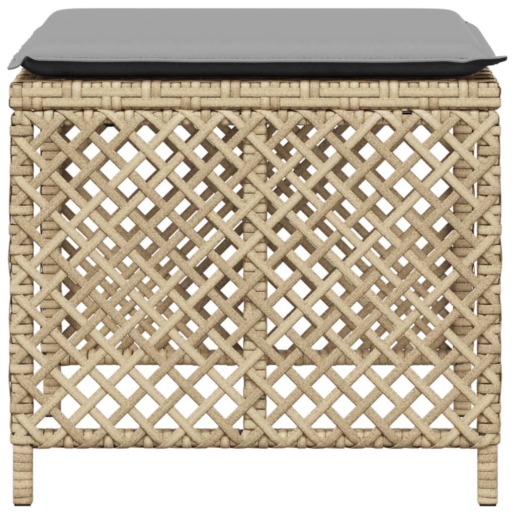 8721012236288_g_en_hd_4 vidaXL Garden Stools with Cushions 4 pcs Mix Beige 41x41x36 cm Poly Rattan - Image 6