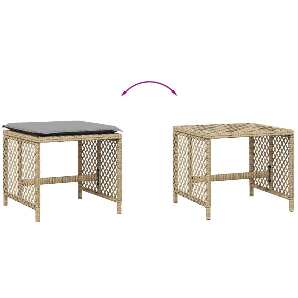 8721012236288_g_en_hd_5 vidaXL Garden Stools with Cushions 4 pcs Mix Beige 41x41x36 cm Poly Rattan - Image 7