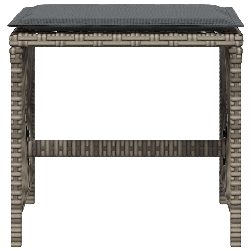8721012236318_g_en_hd_3 vidaXL Garden Stools with Cushions 4 pcs Grey 41x41x36 cm Poly Rattan - Image 5