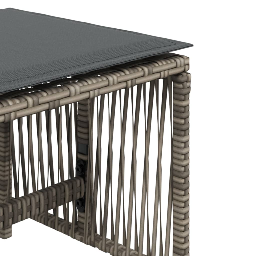 8721012236318_g_en_hd_7 vidaXL Garden Stools with Cushions 4 pcs Grey 41x41x36 cm Poly Rattan - Image 9