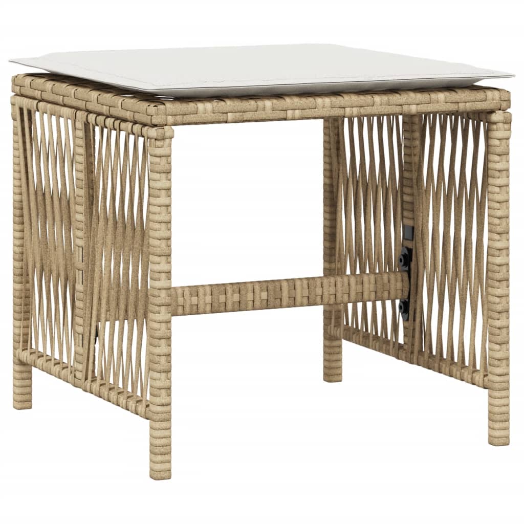 8721012236332_g_en_hd_2 vidaXL Garden Stools with Cushions 4 pcs Beige 41x41x36 cm Poly Rattan - Image 4