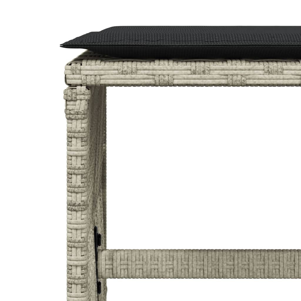 8721012236349_g_en_hd_6 vidaXL Garden Stools with Cushions 4 pcs Light Grey 41x41x36 cm Poly Rattan - Image 8