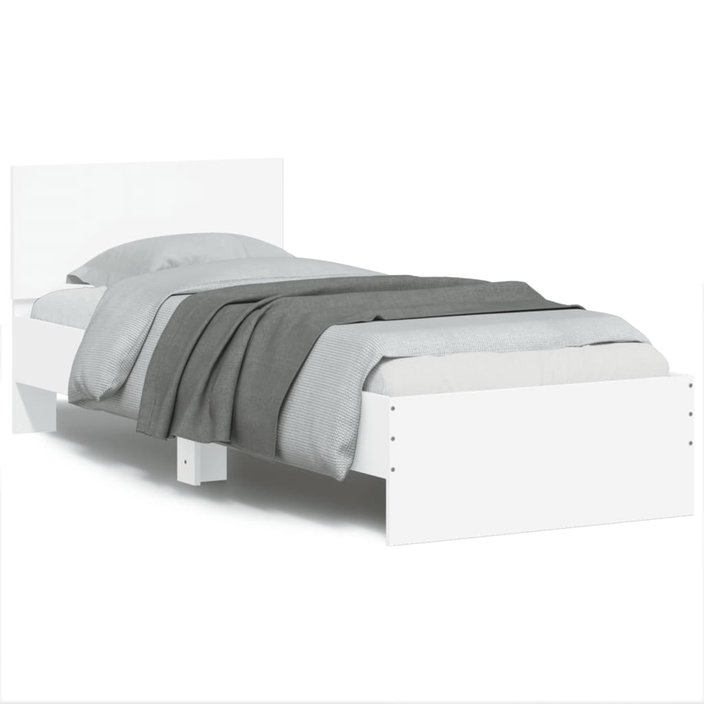 8721012240025_a_en_hd_1 vidaXL Bed Frame without Mattress with Headboard White 90x190 cm - Image 2