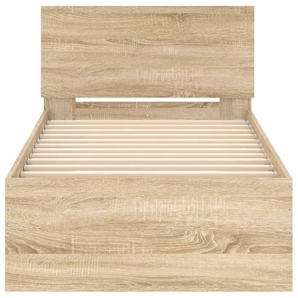 8721012240049_g_en_hd_3 vidaXL Bed Frame without Mattress with Headboard Sonoma Oak 90x190 cm - Image 5