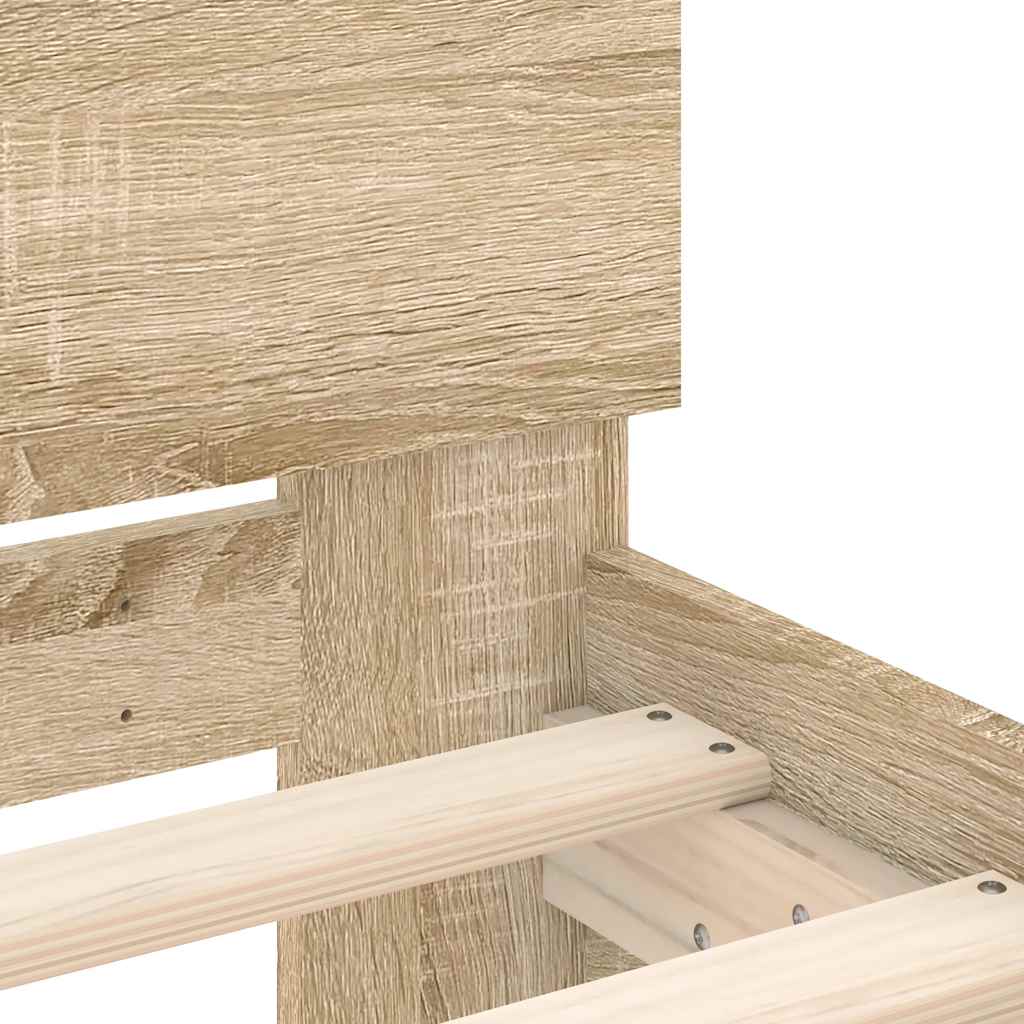 8721012240049_g_en_hd_6 vidaXL Bed Frame without Mattress with Headboard Sonoma Oak 90x190 cm - Image 8