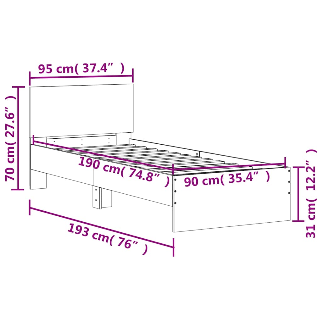 8721012240049_g_en_hd_8 vidaXL Bed Frame without Mattress with Headboard Sonoma Oak 90x190 cm - Image 10