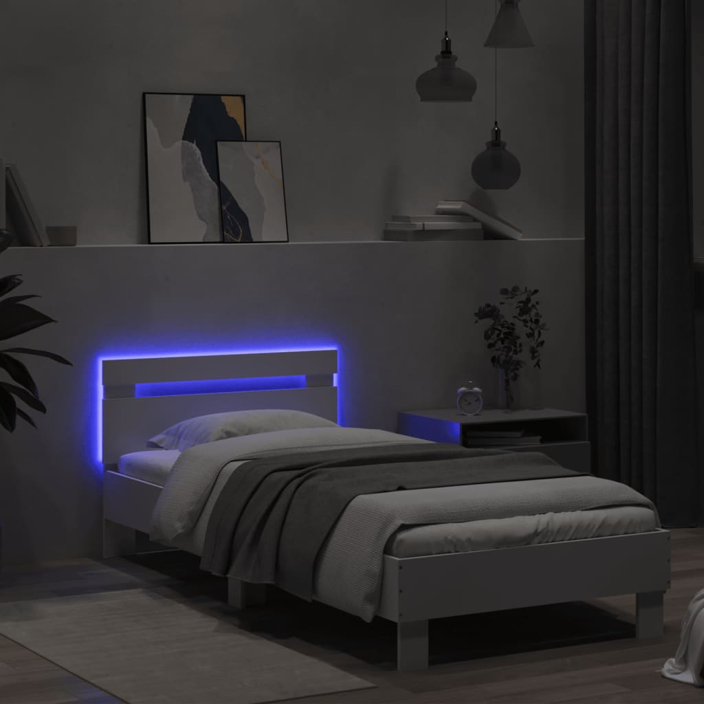 8721012240933_g_en_hd_2 vidaXL Bed Frame without Mattress with LED Lights White 90x190 cm - Image 4