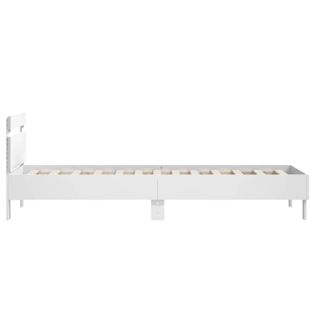 8721012240933_g_en_hd_6 vidaXL Bed Frame without Mattress with LED Lights White 90x190 cm - Image 8
