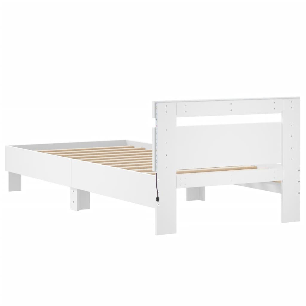 8721012240933_g_en_hd_7 vidaXL Bed Frame without Mattress with LED Lights White 90x190 cm - Image 9
