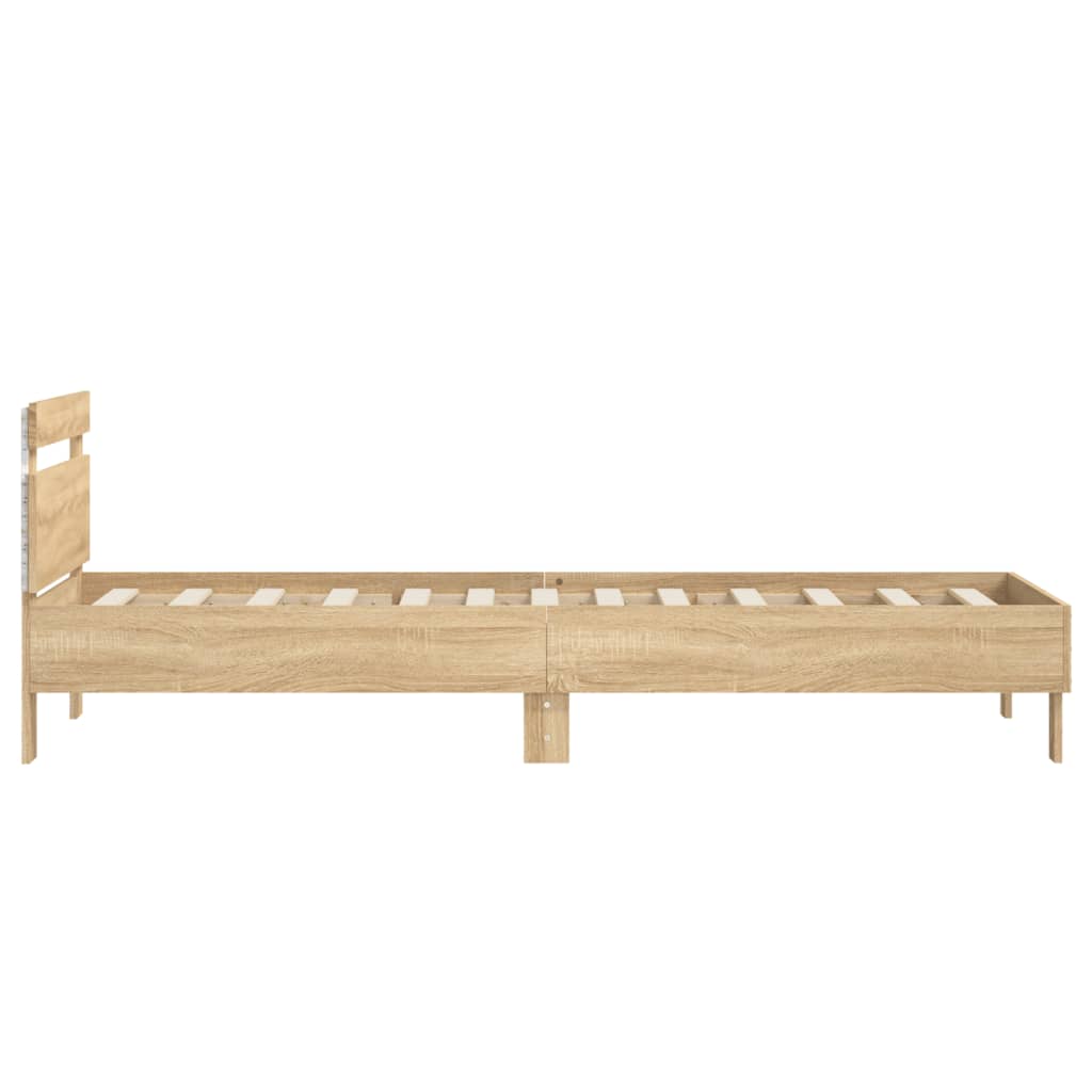 8721012240957_g_en_hd_6 vidaXL Bed Frame without Mattress with LED Lights Sonoma Oak 90x190 cm - Image 8
