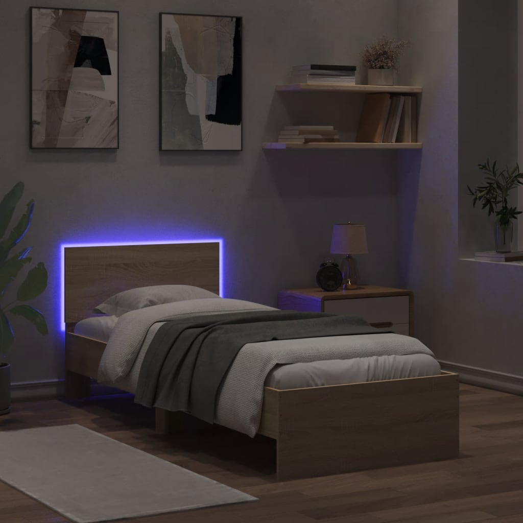 8721012241862_g_en_hd_3 vidaXL Bed Frame without Mattress with LED Lights Sonoma Oak 90x190 cm - Image 5