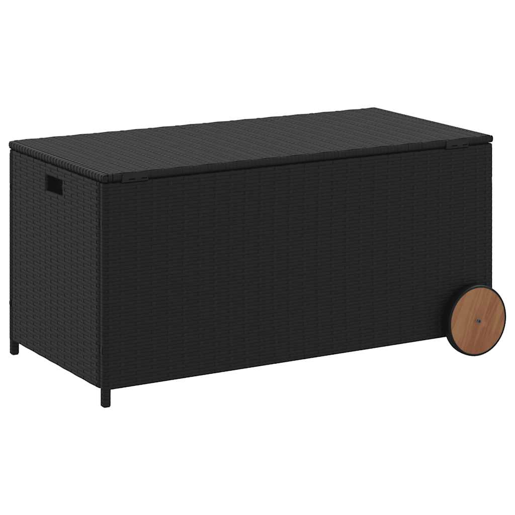 8721012243668_g_en_hd_4 vidaXL Garden Storage Box with Wheels Black 190L Poly Rattan - Image 6