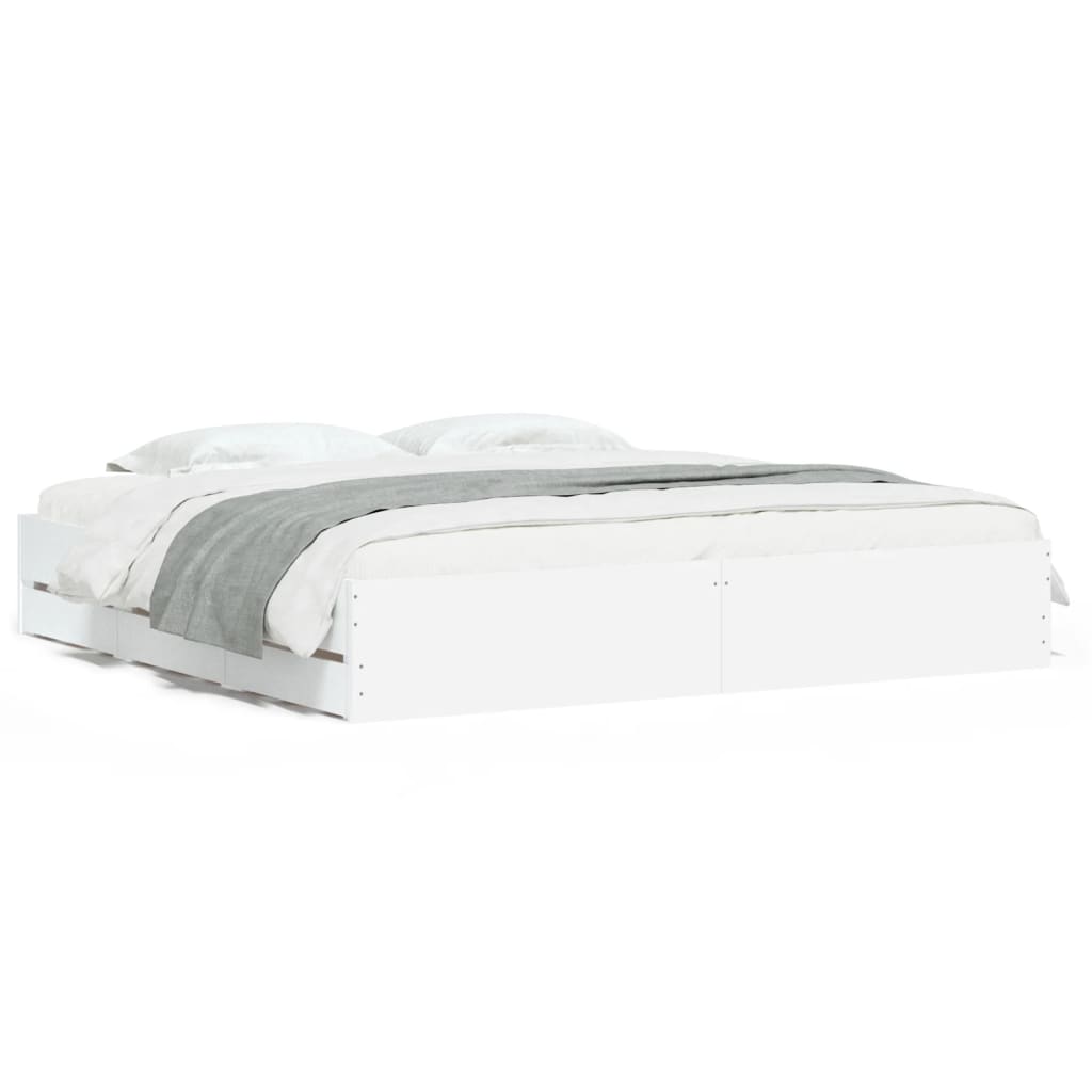 8721012244696_a_en_hd_1 vidaXL Bed Frame with Drawers without Mattress White 183x203 cm King - Image 2