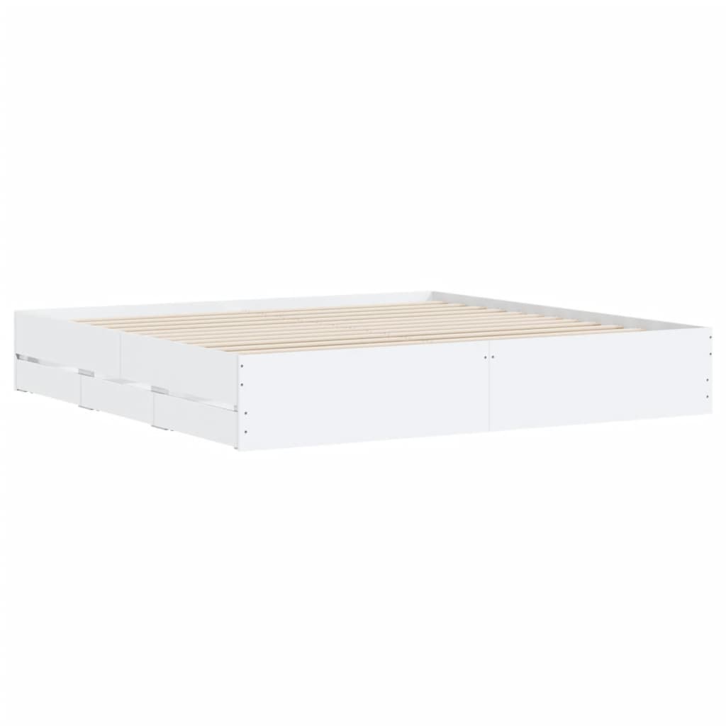 8721012244696_g_en_hd_2 vidaXL Bed Frame with Drawers without Mattress White 183x203 cm King - Image 4