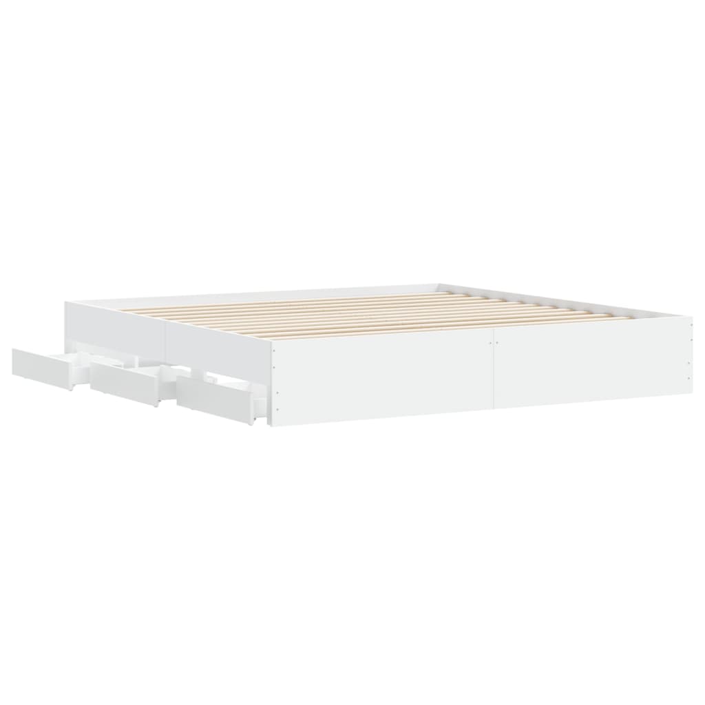 8721012244696_g_en_hd_3 vidaXL Bed Frame with Drawers without Mattress White 183x203 cm King - Image 5