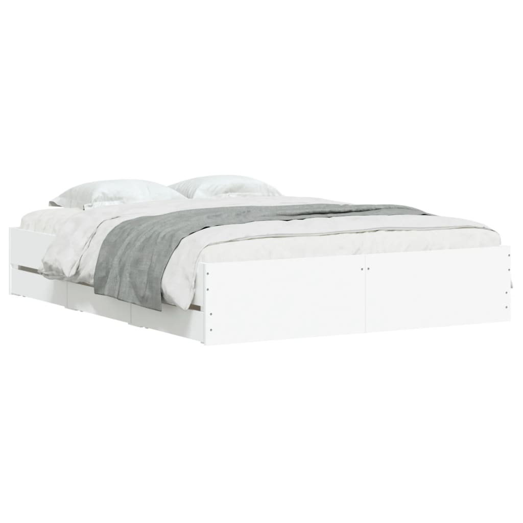 8721012244832_g_en_hd_1 vidaXL Bed Frame with Drawers without Mattress White 150x200 cm - Image 3