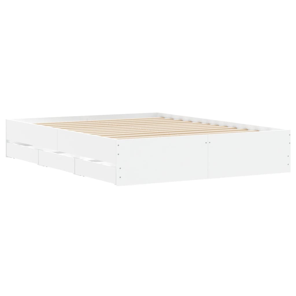8721012244832_g_en_hd_2 vidaXL Bed Frame with Drawers without Mattress White 150x200 cm - Image 4