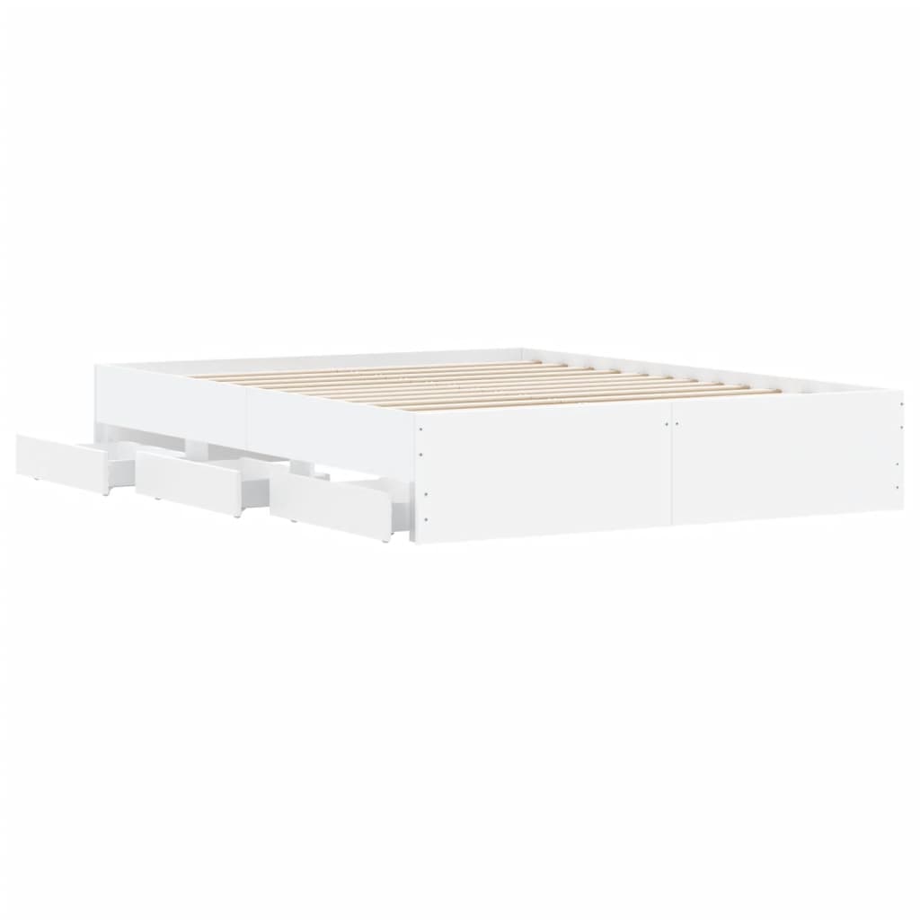 8721012244832_g_en_hd_3 vidaXL Bed Frame with Drawers without Mattress White 150x200 cm - Image 5